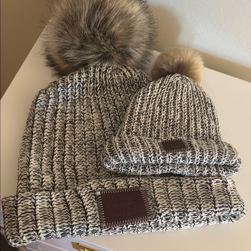 Mama/Newborn Set Love your melon beanies